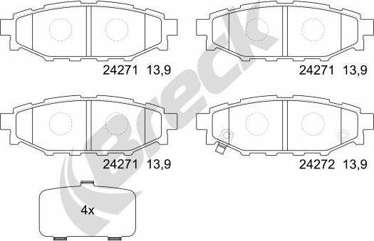 Breck 24271 00 702 10 - Jarrupala, levyjarru inparts.fi