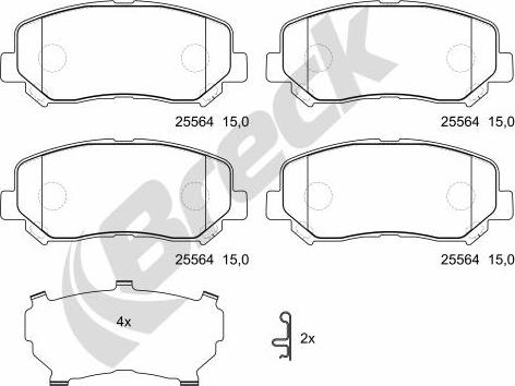 Breck 25564 00 701 00 - Jarrupala, levyjarru inparts.fi