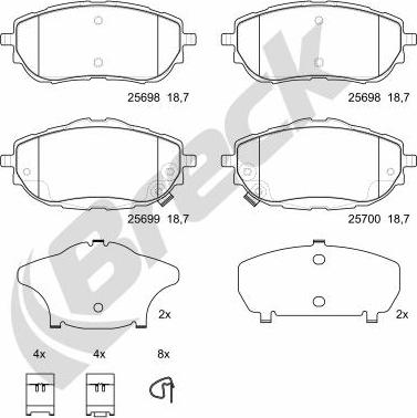 Breck 25698 00 701 00 - Jarrupala, levyjarru inparts.fi