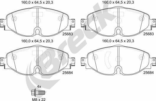 Breck 25683 00 701 10 - Jarrupala, levyjarru inparts.fi