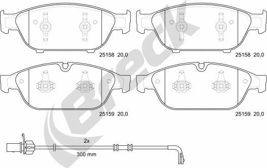 Breck 25158 00 551 00 - Jarrupala, levyjarru inparts.fi