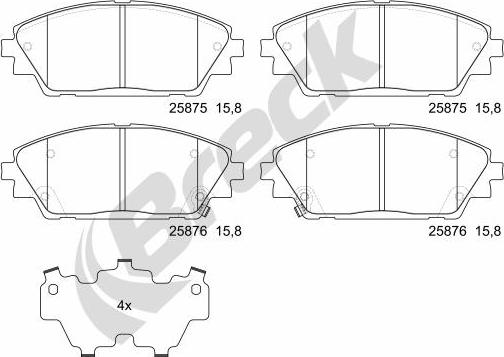 Breck 25875 00 701 00 - Jarrupala, levyjarru inparts.fi