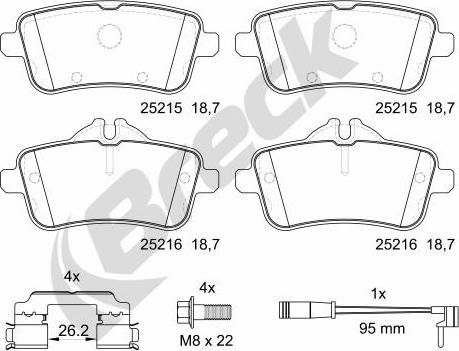 Breck 25215 00 554 00 - Jarrupala, levyjarru inparts.fi