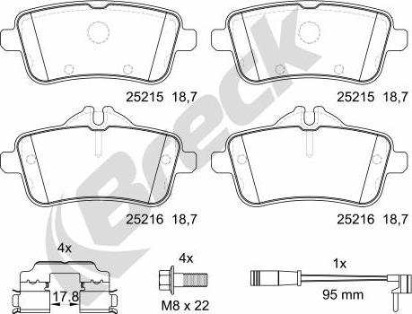 Breck 25215 00 554 10 - Jarrupala, levyjarru inparts.fi