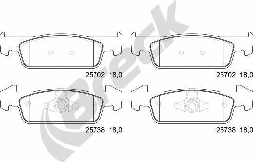 Breck 25738 00 702 00 - Jarrupala, levyjarru inparts.fi