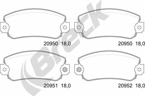 Breck 20950 00 702 10 - Jarrupala, levyjarru inparts.fi