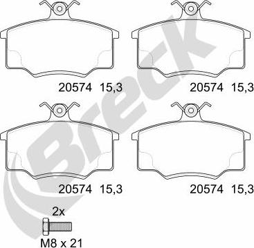 Breck 20574 00 701 00 - Jarrupala, levyjarru inparts.fi