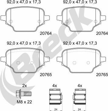 Breck 20764 00 704 00 - Jarrupala, levyjarru inparts.fi