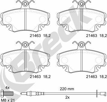 Breck 21463 00 702 10 - Jarrupala, levyjarru inparts.fi