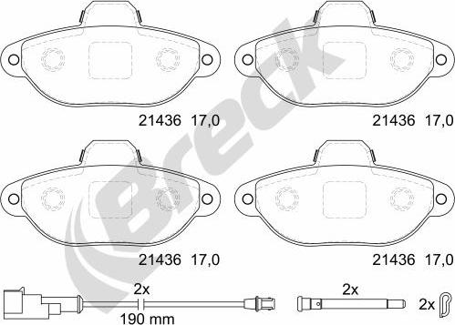 Breck 21436 00 702 10 - Jarrupala, levyjarru inparts.fi