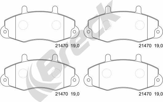 Breck 21470 00 701 00 - Jarrupala, levyjarru inparts.fi