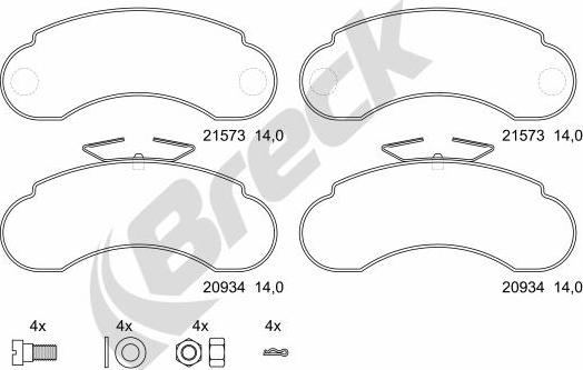 Breck 21573 00 706 00 - Jarrupala, levyjarru inparts.fi