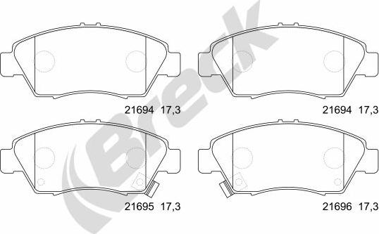 Breck 21694 00 701 10 - Jarrupala, levyjarru inparts.fi