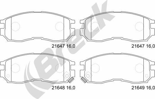 Breck 21647 00 701 10 - Jarrupala, levyjarru inparts.fi