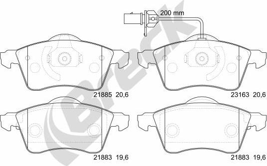 Breck 21885 00 701 10 - Jarrupala, levyjarru inparts.fi