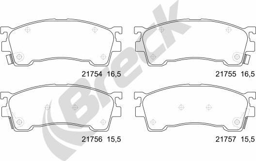 Breck 21754 00 701 10 - Jarrupala, levyjarru inparts.fi