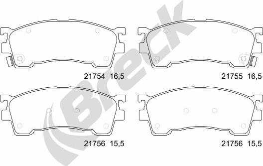 Breck 21755 00 701 10 - Jarrupala, levyjarru inparts.fi