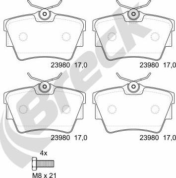 Breck 23980 00 703 00 - Jarrupala, levyjarru inparts.fi