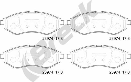 Breck 23974 00 702 00 - Jarrupala, levyjarru inparts.fi