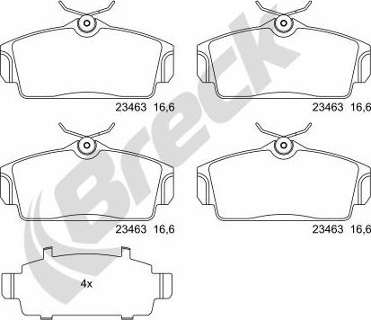 Breck 23463 00 701 00 - Jarrupala, levyjarru inparts.fi