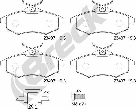 Breck 23407 00 702 00 - Jarrupala, levyjarru inparts.fi