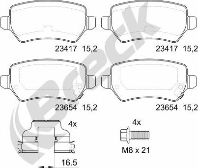 Breck 23417 00 704 10 - Jarrupala, levyjarru inparts.fi