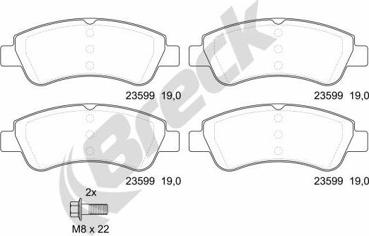 Breck 23599 00 701 00 - Jarrupala, levyjarru inparts.fi