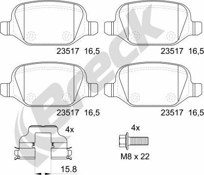 Breck 23517 00 704 00 - Jarrupala, levyjarru inparts.fi