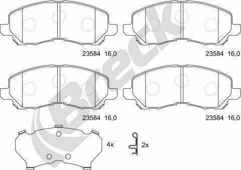 Breck 23584 00 701 00 - Jarrupala, levyjarru inparts.fi