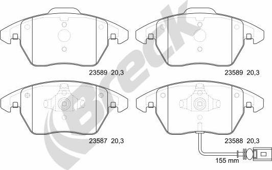 Breck 23587 00 701 10 - Jarrupala, levyjarru inparts.fi