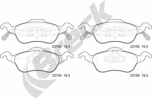 Breck 23154 00 702 00 - Jarrupala, levyjarru inparts.fi