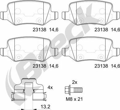 Breck 23138 00 704 00 - Jarrupala, levyjarru inparts.fi