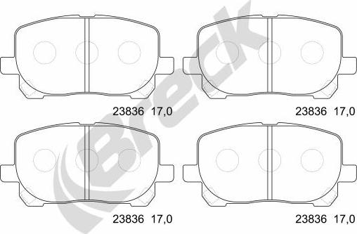 Breck 23836 00 701 00 - Jarrupala, levyjarru inparts.fi