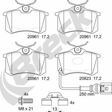 Breck 23823 10 704 10 - Jarrupala, levyjarru inparts.fi