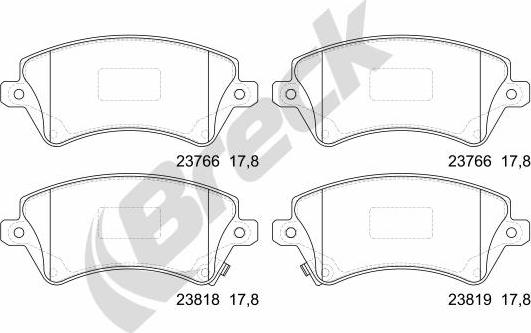 Breck 23766 00 701 10 - Jarrupala, levyjarru inparts.fi