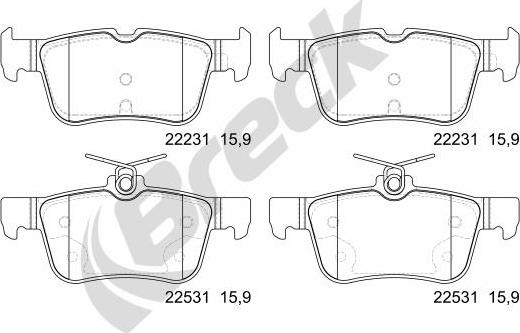 Breck 22531 00 702 00 - Jarrupala, levyjarru inparts.fi