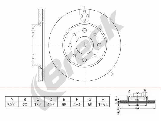 Breck BR 449 VA100 - Jarrulevy inparts.fi