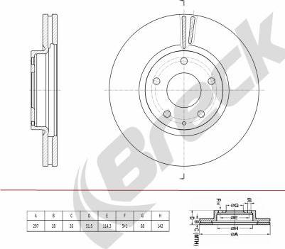 Breck BR 445 VA100 - Jarrulevy inparts.fi