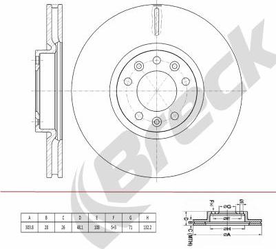 Breck BR 446 VA100 - Jarrulevy inparts.fi