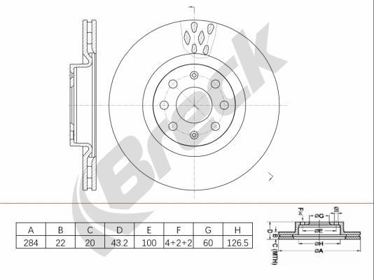 Breck BR 448 VA100 - Jarrulevy inparts.fi