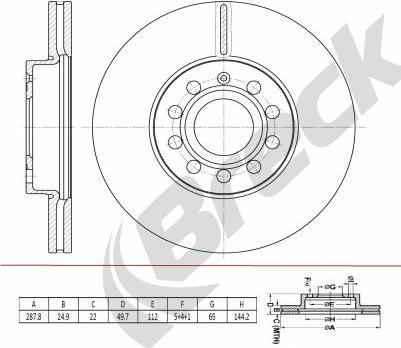 Breck BR 447 VH100 - Jarrulevy inparts.fi