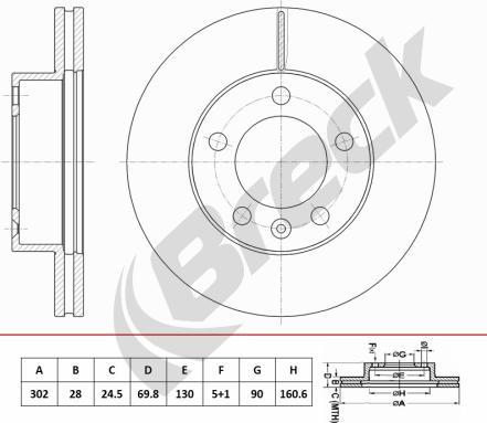 Breck BR 450 VH100 - Jarrulevy inparts.fi