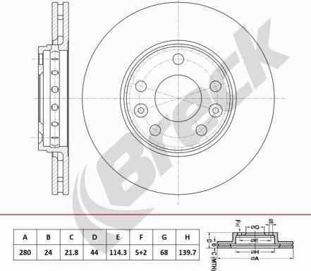 Breck BR 453 VA100 - Jarrulevy inparts.fi