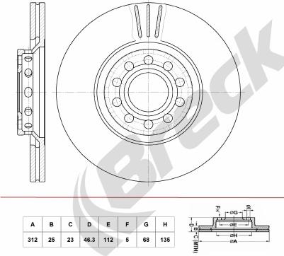 Breck BR 404 VA100 - Jarrulevy inparts.fi