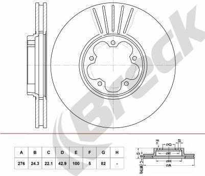 Breck BR 401 VA100 - Jarrulevy inparts.fi