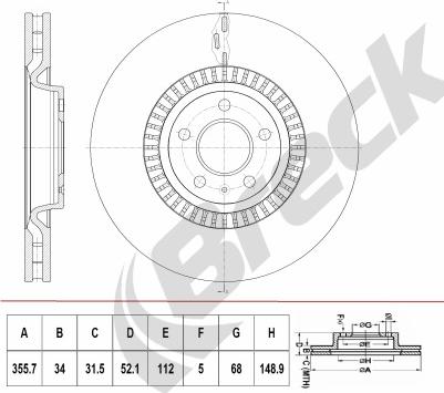 Breck BR 415 VH100 - Jarrulevy inparts.fi