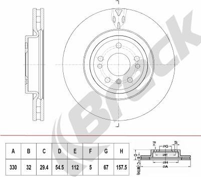 Breck BR 416 VH100 - Jarrulevy inparts.fi