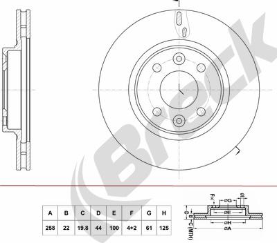 Breck BR 436 VA100 - Jarrulevy inparts.fi