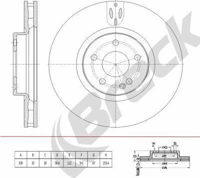 Breck BR 437 VA100 - Jarrulevy inparts.fi