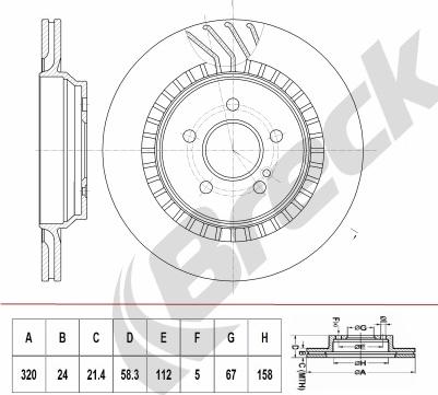 Breck BR 422 VH100 - Jarrulevy inparts.fi